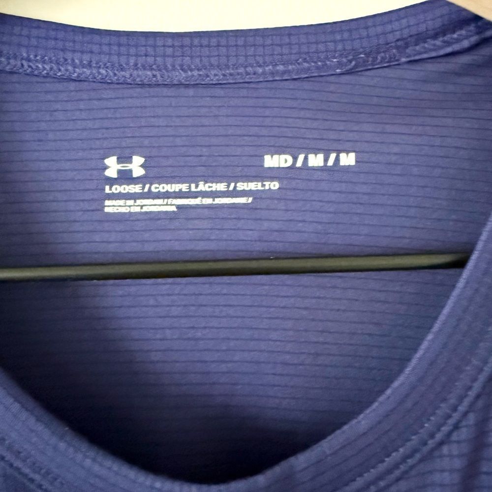 Under Armour Short Sleeve Performance Tee Coolswitch in Royal Blue - Size M - Picture 3 of 7